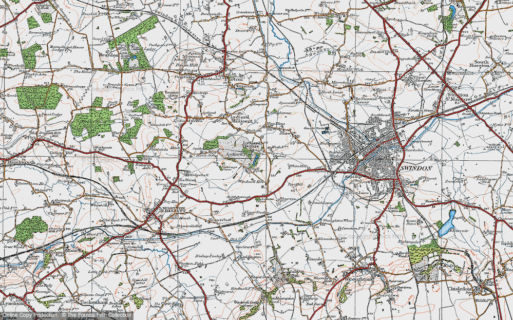 Old Map of Grange Park, 1919 in 1919