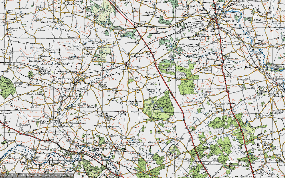 Old Maps of Haveringland Hall, Norfolk - Francis Frith