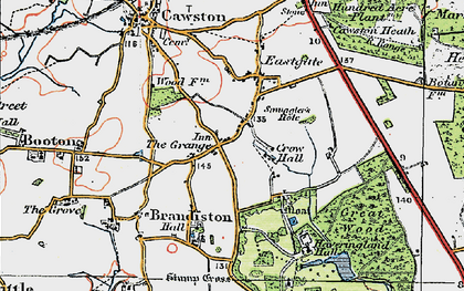 Old map of Haveringland Hall in 1922