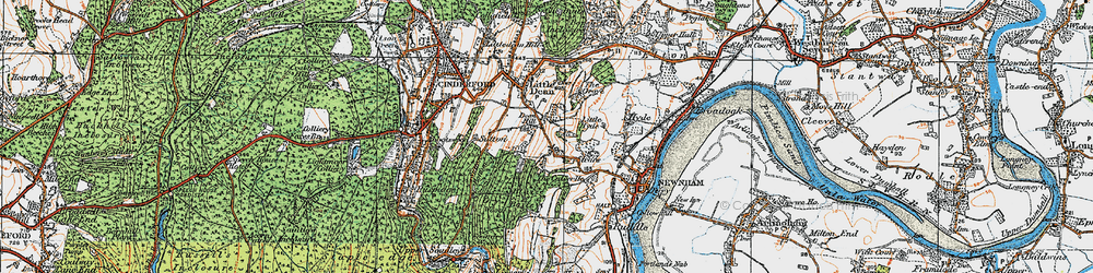 Old map of Grange Village in 1919
