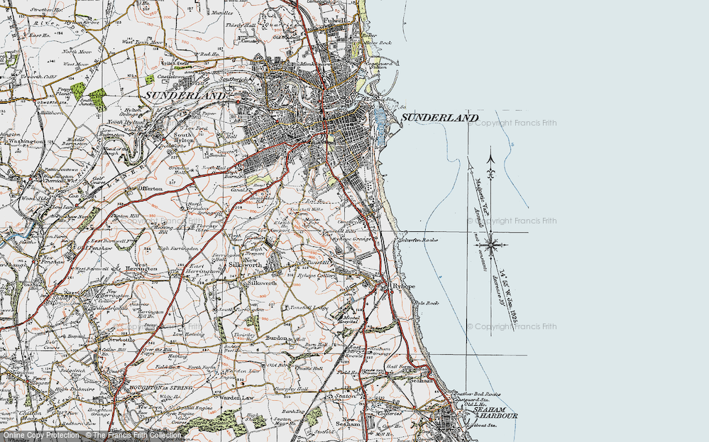 Old Map of Grangetown, 1925 in 1925