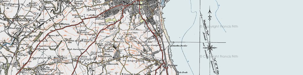 Old map of Grangetown in 1925