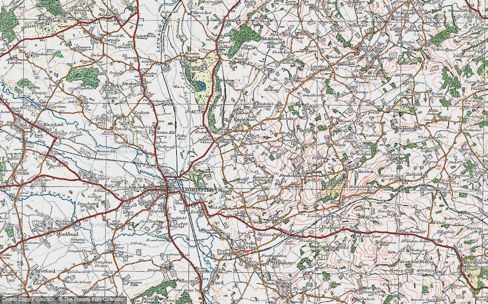 Old Map of Grantsfield, 1920 in 1920