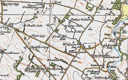 Old map of Grassgarth in 1925