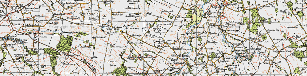 Old map of Grassgarth in 1925