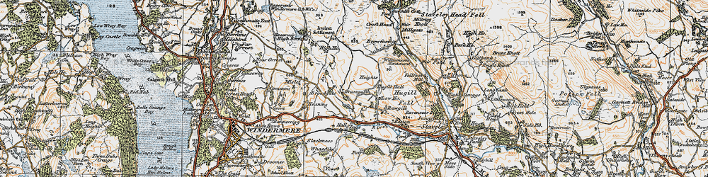 Old map of Browfoot in 1925