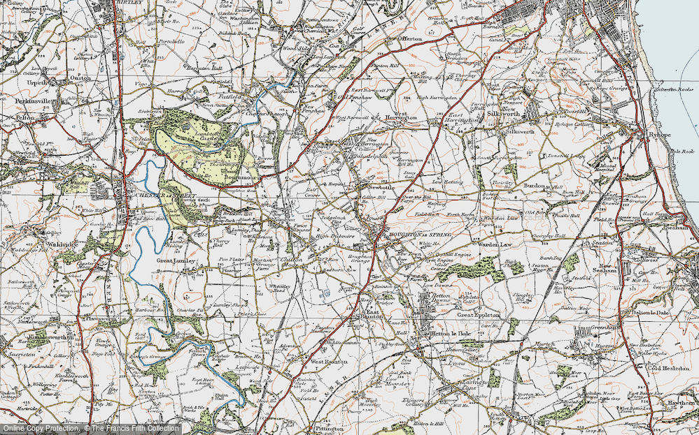 Old Map of Grasswell, 1925 in 1925
