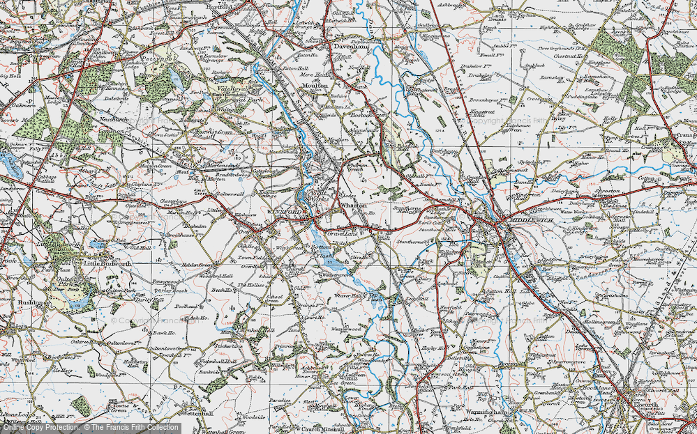 Old Map of Gravel, 1923 in 1923