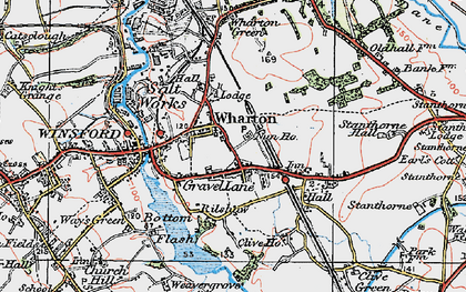 Old map of Gravel in 1923