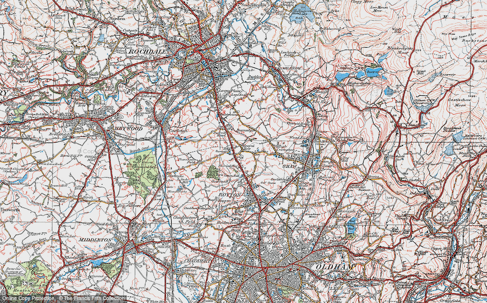 Old Map of Gravel Hole, 1924 in 1924