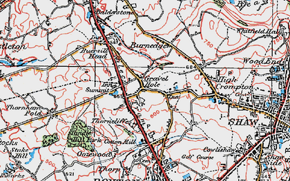 Old map of Gravel Hole in 1924