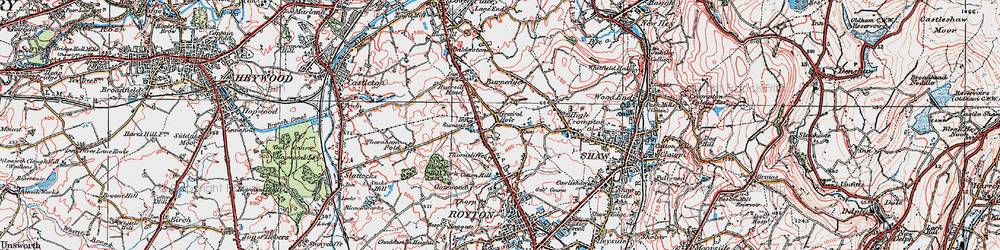 Old map of Gravel Hole in 1924