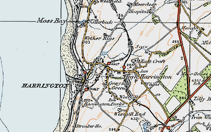 Old map of Grayson Green in 1925