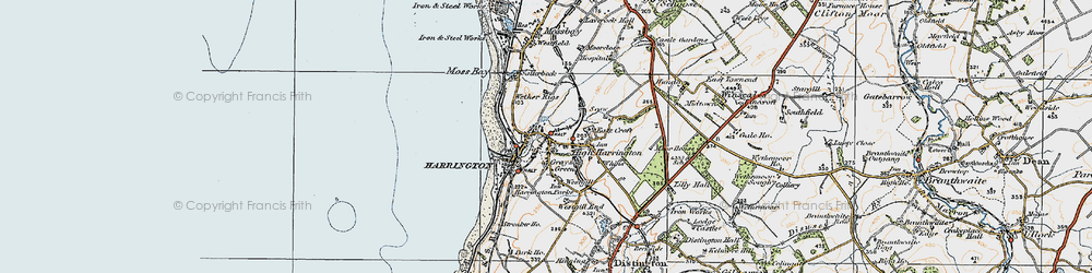 Old map of Grayson Green in 1925