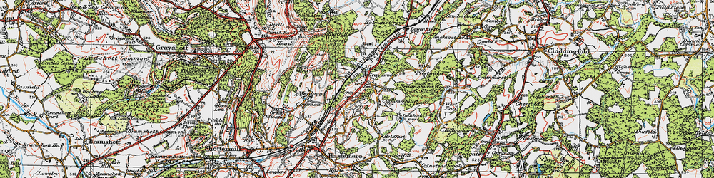 Old map of Grayswood in 1920
