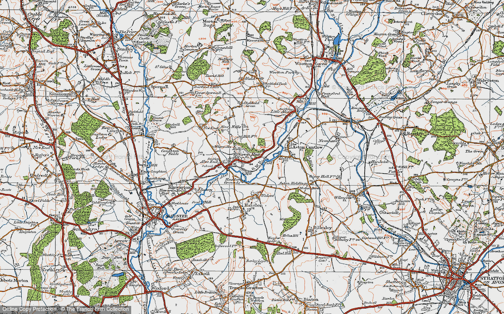 Old Map of Great Alne, 1919 in 1919