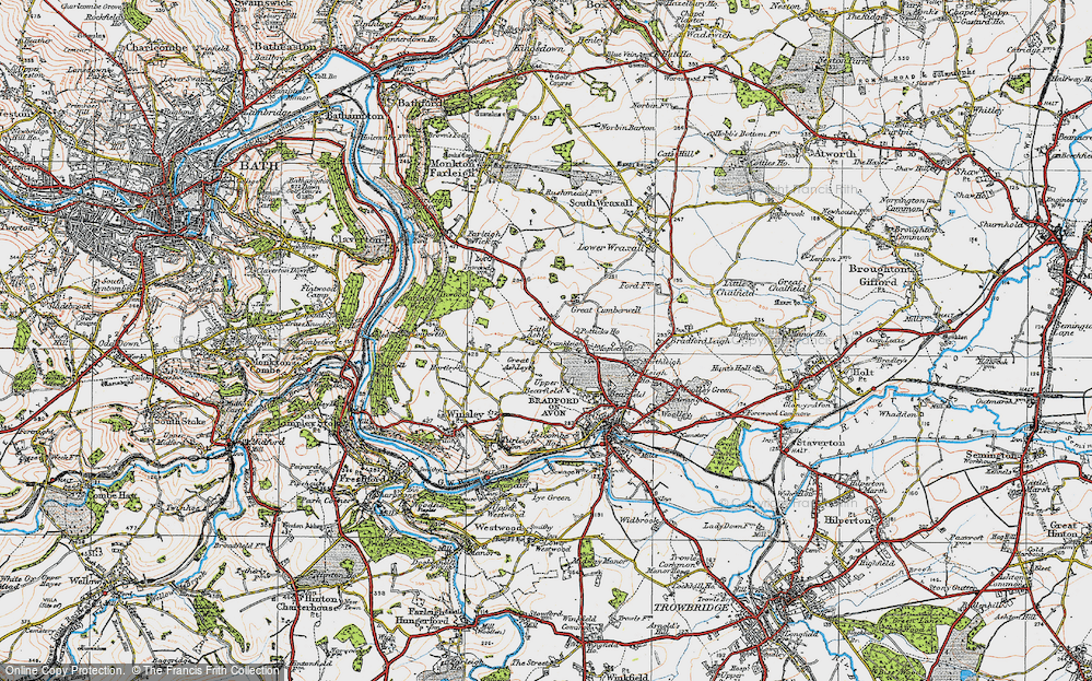 Old Map of Great Ashley, 1919 in 1919