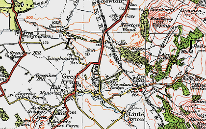 Old map of Great Ayton in 1925