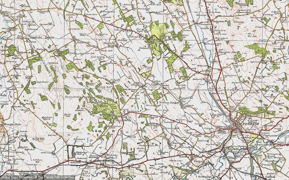 Old Map of Great Blencow, 1925 in 1925