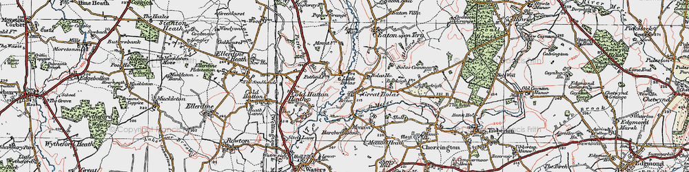 Old map of Bolas Ho in 1921