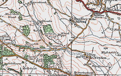 Old map of Great Gate in 1921