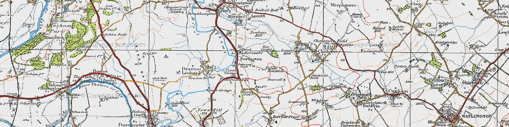 Old map of Great Holcombe in 1919