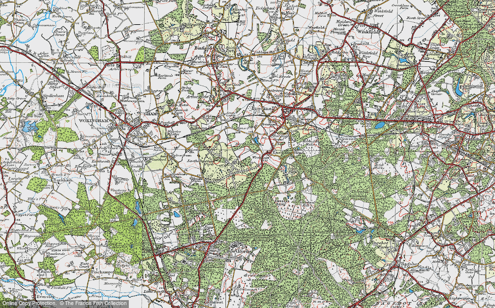Old Map of Great Hollands, 1919 in 1919