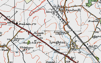 Old map of Rooksley in 1919