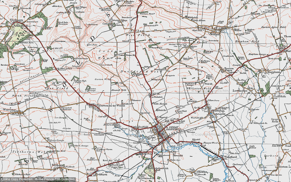Old Map of Historic Map covering Blakedale in 1924