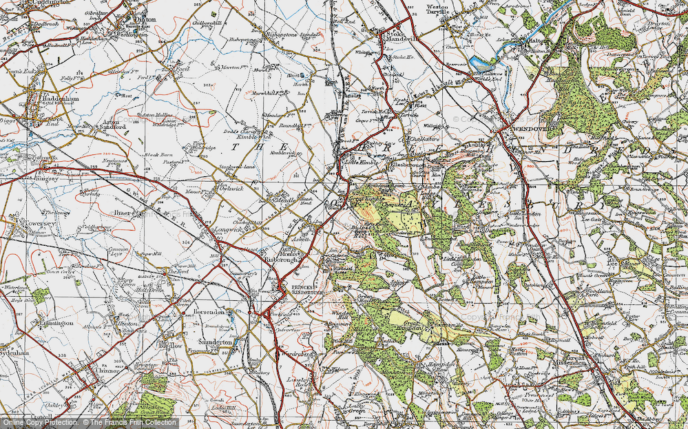 Old Map of Great Kimble, 1919 in 1919
