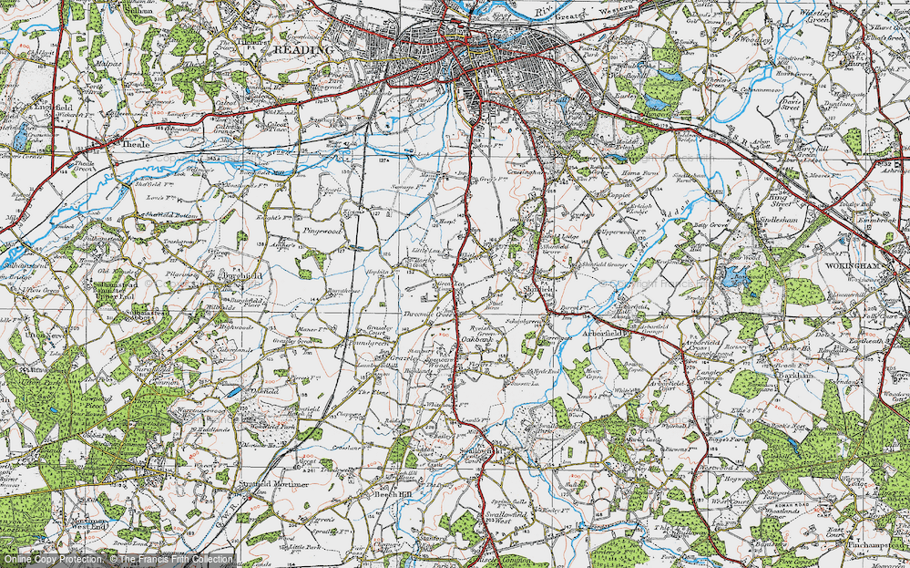 Old Map of Great Lea Common, 1919 in 1919