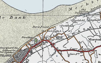 Old map of Great Meols in 1923