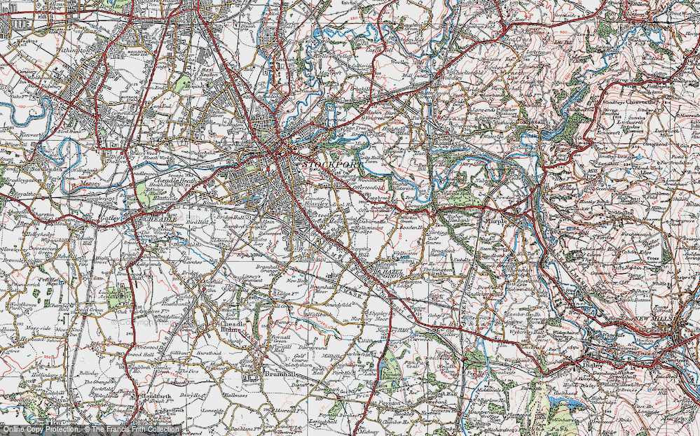 Old Map of Great Moor, 1923 in 1923