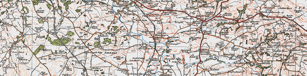 Old map of Blands Wath in 1925