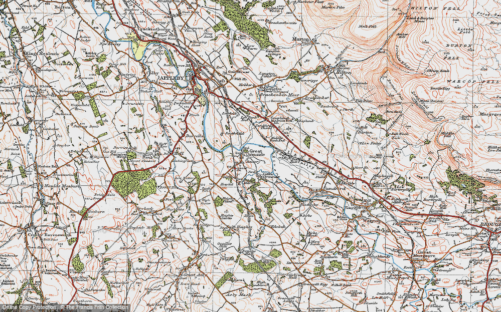 Old Map of Great Ormside, 1925 in 1925