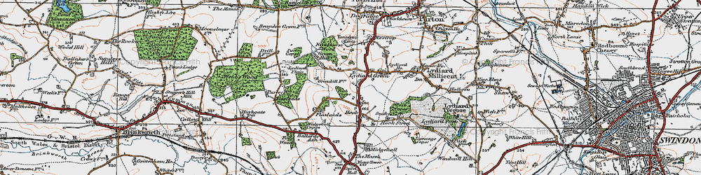 Old map of Greatfield in 1919