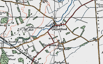 Old map of Banthorpe Wood in 1922