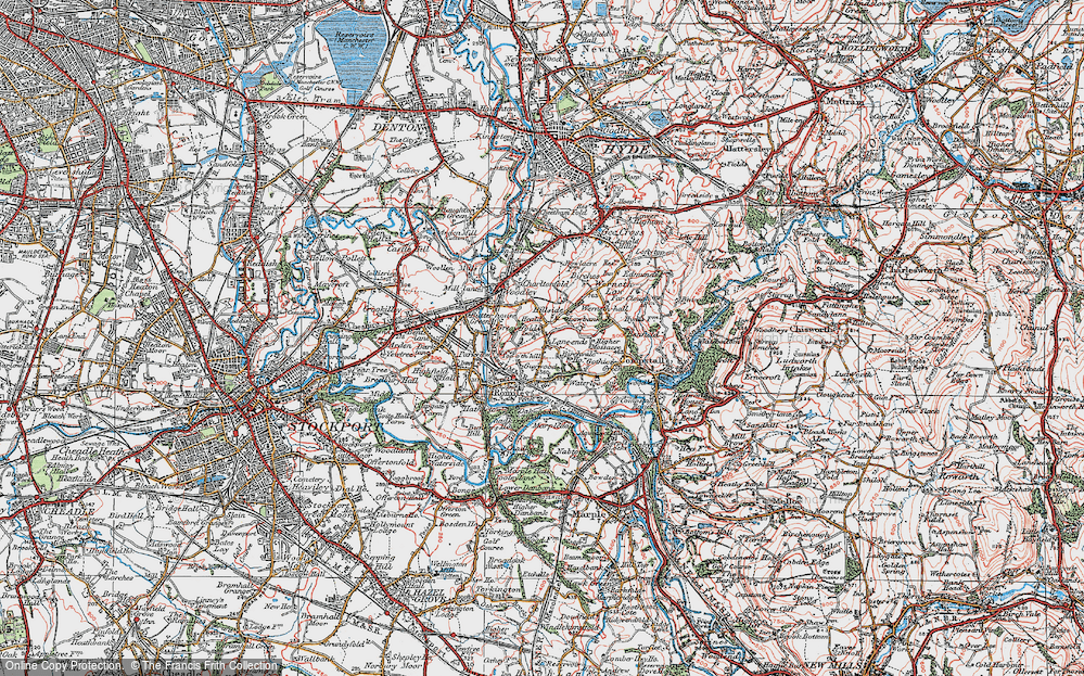 Old Map of Greave, 1923 in 1923