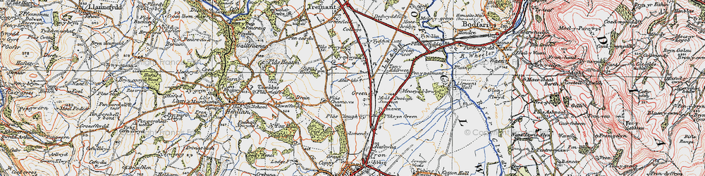 Old map of Accar Las in 1922