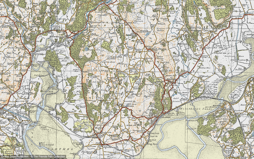 Old Map of Green Bank, 1925 in 1925