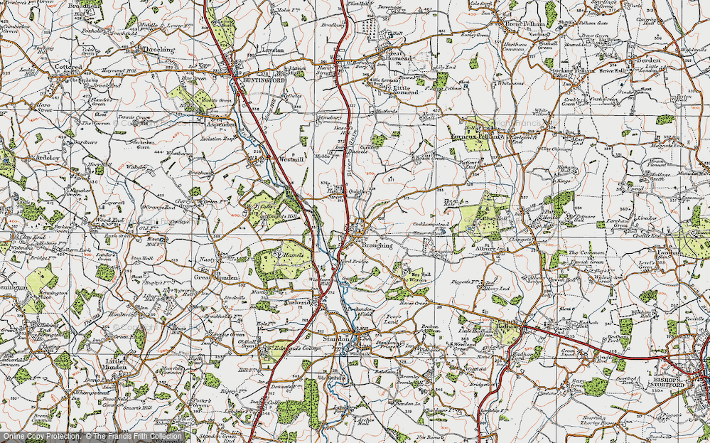 Old Map of Green End, 1919 in 1919
