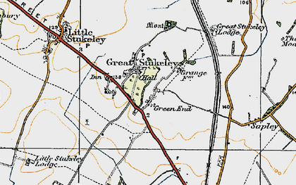 Old map of Green End in 1920