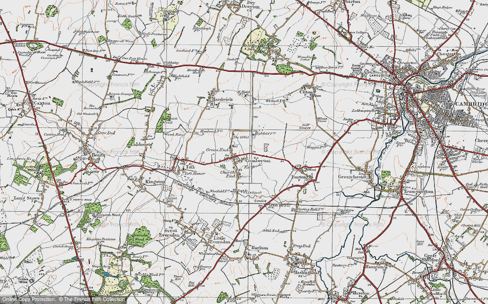 Old Map of Green End, 1920 in 1920