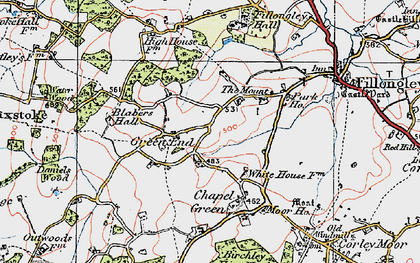 Old map of Fillongley Hall in 1921