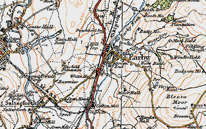 Old map of Green End in 1924