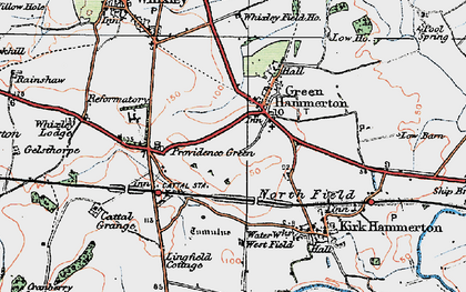 Old map of Green Hammerton in 1925