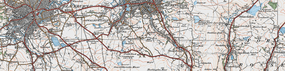 Old map of Bedlam in 1924