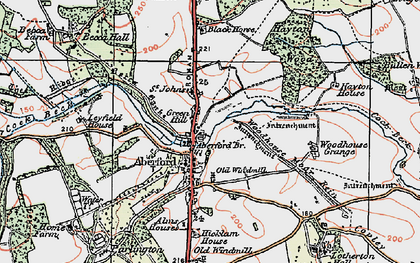 Old map of Green Hill in 1925