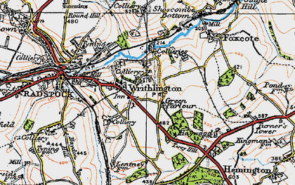 Old map of Green Parlour in 1919