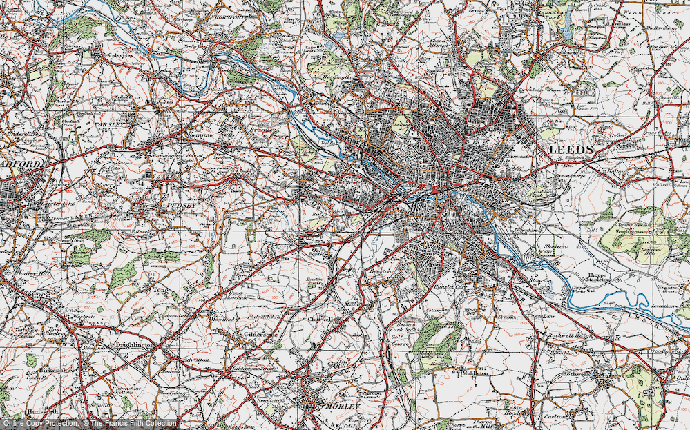 Old Map of Green Side, 1925 in 1925